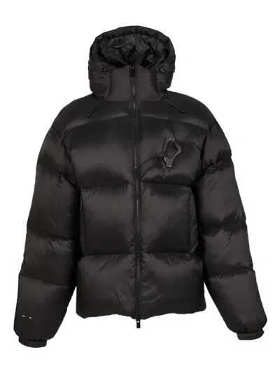 Heliot Emil Lumen Hooded Puffer Jacket In Black