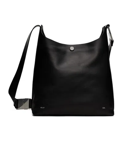 Heliot Emil Mantica Snap-button Shoulder Bag In Black