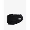Heliot Emil Mens  Asymmetric Woven Cross-body Bag In Black