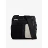 Heliot Emil Mens  Zip-pockets Woven Cross-body Bag In Black