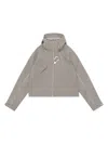 Heliot Emil Moire Hooded Jacket In Gray