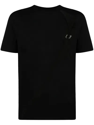 Heliot Emil Morphed Carabiner Cotton T-shirt In Black