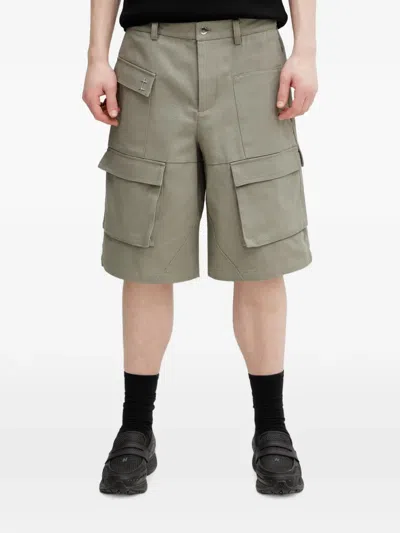 Heliot Emil Multi-pocket Cargo Shorts In Animal Print