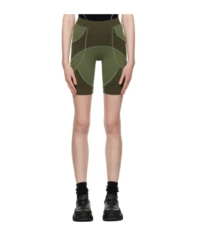 Heliot Emil Nylon Stretch Shorts In Green