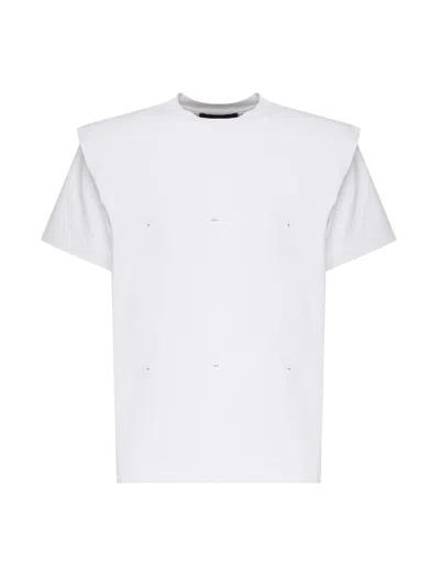 Heliot Emil Outline Logo T-shirt In White