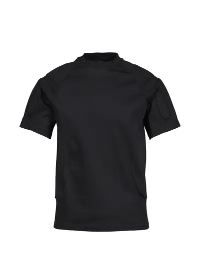 Heliot Emil Padded Raglan-sleeve T-shirt In Black
