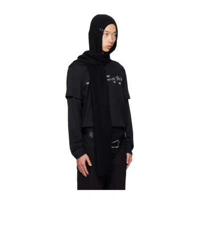 Heliot Emil Phos Hooded Scarf In Black