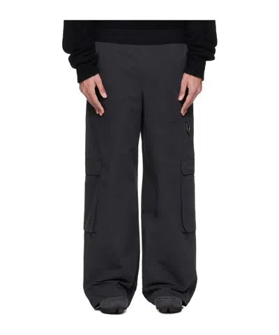 Heliot Emil Pulsar Straight Leg Cargo Casual Pants In Black