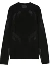 Heliot Emil Semi-sheer Panels Jumper In Schwarz