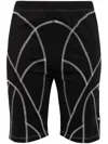 Heliot Emil Spadix Exposed-seam Shorts In 黑色