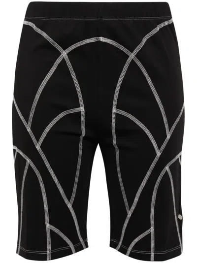 Heliot Emil Spadix Exposed-seam Shorts In 黑色