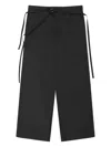 Heliot Emil Spectra Tie-fastening Tailored Trousers In Black