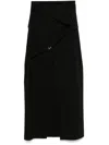Heliot Emil Strap-detail Maxi Skirt In Black