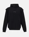 Heliot Emil Logo-embroidered Cotton Hoodie In Black