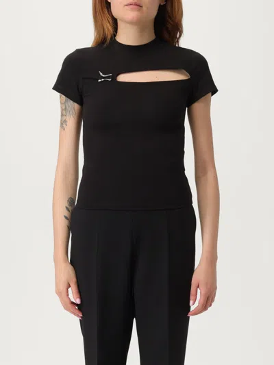 HELIOT EMIL T-SHIRT HELIOT EMIL WOMAN COLOR BLACK,H05177002