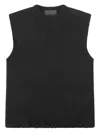 Heliot Emil Textured Crew-neck Vest In Black