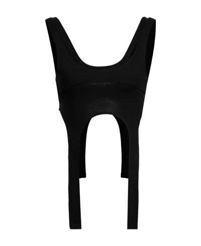 Heliot Emil U-neck Cropped Tank Top In Black