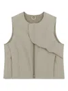 Heliot Emil Visus Sleeveless Gilet In Gray