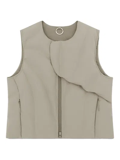 Heliot Emil Visus Sleeveless Gilet In Gray