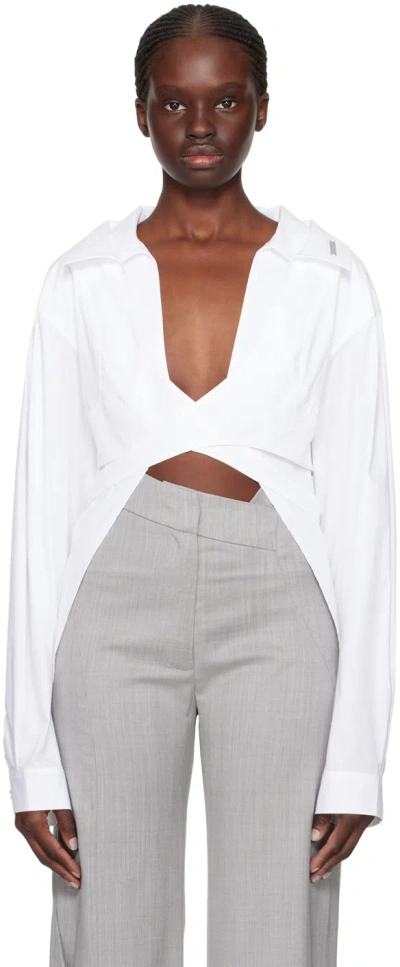 Heliot Emil White Duplex Shirt