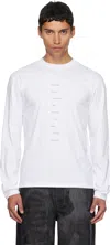 Heliot Emil White Effulgence Long Sleeve T-shirt In Animal Print