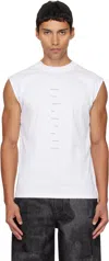 Heliot Emil White Effulgence Tank Top In White