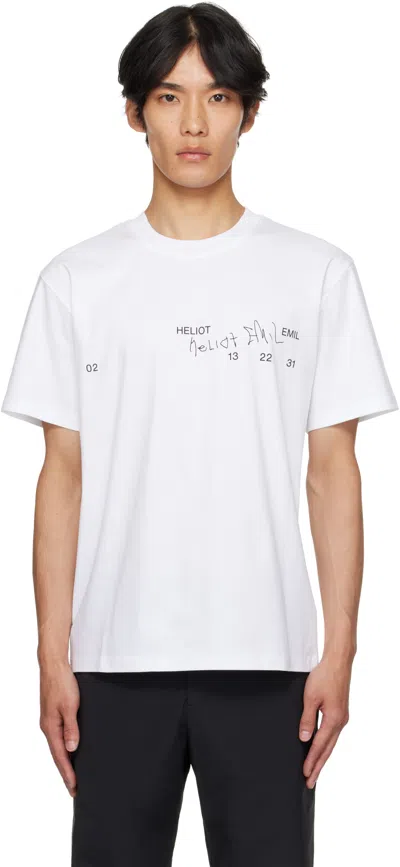 Heliot Emil White Fulgens T-shirt