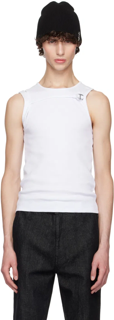 Heliot Emil White Gregaria Tank Top