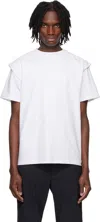 Heliot Emil Outline Logo T-shirt In White