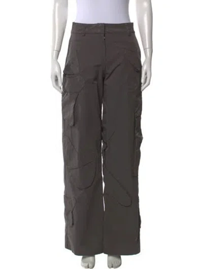 Pre-owned Heliot Emil Wide Leg Pants In Gray