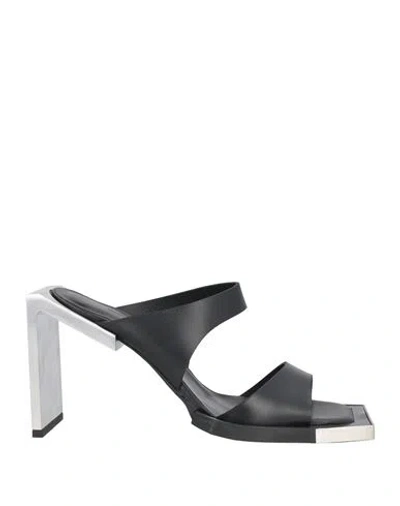 HELIOT EMIL HELIOT EMIL WOMAN SANDALS BLACK SIZE 8 LEATHER