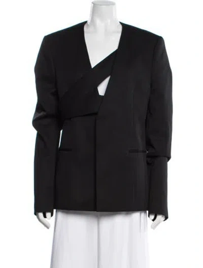 Pre-owned Heliot Emil Wool Blazer In Black