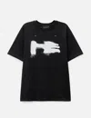 Heliot Emil Spray-paint Effect T-shirt In Black