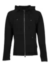 Heliot Emil Zip-up Hooded Jacket In Black