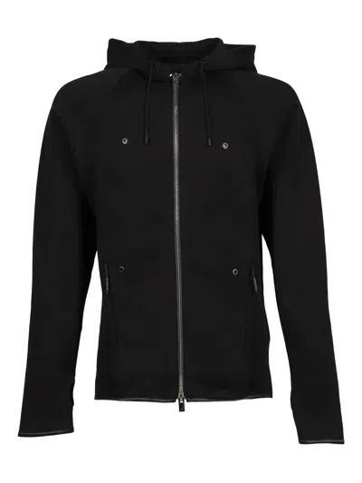 Heliot Emil Zip-up Hooded Jacket In Black