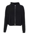 Heliot Emil Zipped Knitted Hoodie In Black