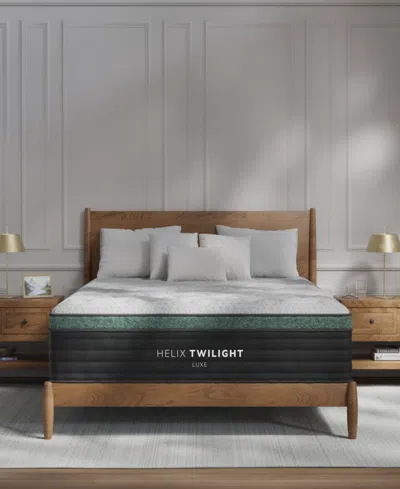 Helix Brooklyn Bedding  Twilight Luxe 13.5" Firm Euro Pillow Top Mattress In A Box In Transparent