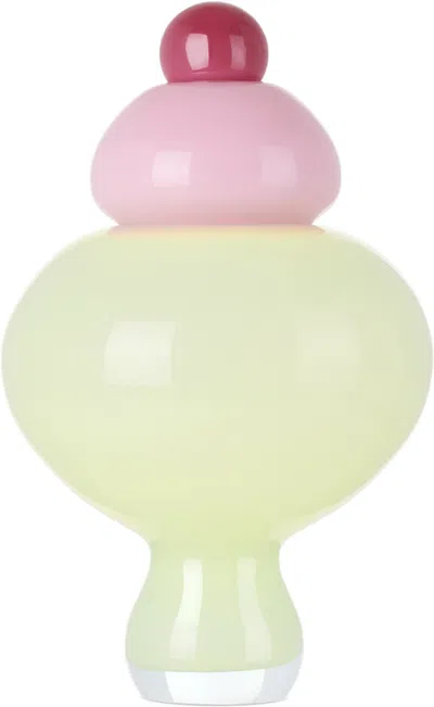 Helle Mardahl Beige & Pink 'the Mega' Jar In Multi