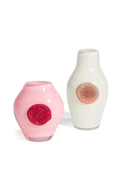 Helle Mardahl Monogram Buddies Set Of 2 In Pink