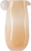 Helle Mardahl Off-white & Orange 'jug Massive With A Twist' Pitcher In Cream & Creamy Melon