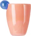 Helle Mardahl Pink & Blue Bon Bon 'the Glass With A Twist' Water Glass In Blue Lollipop & Rhub