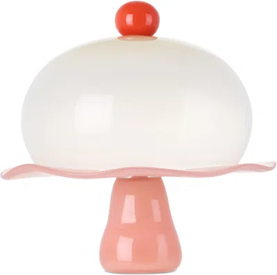 Helle Mardahl Pink & Off-white 'the Stand' Cake Stand
