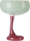 Helle Mardahl Purple & Green Bon Bon 'the Signature Glass' Cocktail Glass In Mint & Cherry Jam