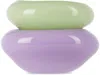 Helle Mardahl Purple & Green 'the Dish Pair' Dish Set In Lavender & Pear