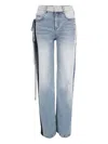 Hellessy Ben Panelled Distressed Jeans In Blue