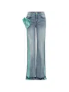 Hellessy Bow-embellishment Jeans In Blue