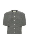 Hellessy Cable-knit Buttoned Cardigan In Gray