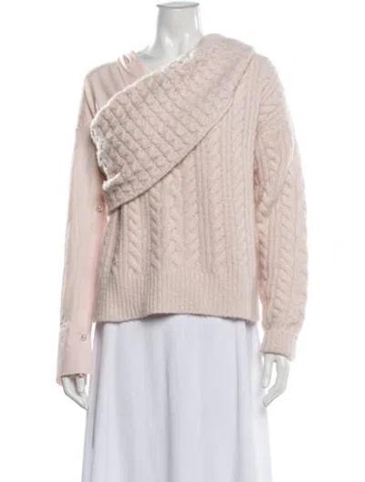 Pre-owned Hellessy Cashmere Cowl Neck Sweater In Pink