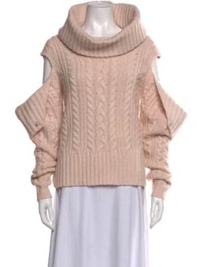 Pre-owned Hellessy Cashmere Turtleneck Sweater In Pink