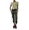 Hellessy Clarissa Shoulder Wrap Sweater In Olive In Green